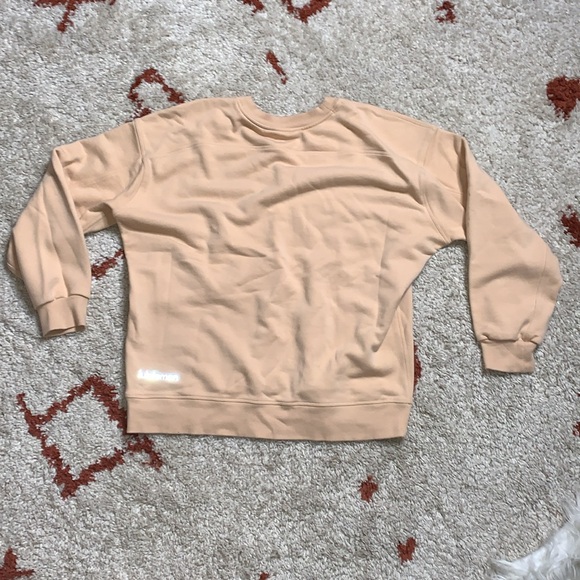 Lululemon- Perfectly Oversized WORDMARK Crewneck- APPROX Sz 8/10- Peachy/Orange - Picture 5 of 16